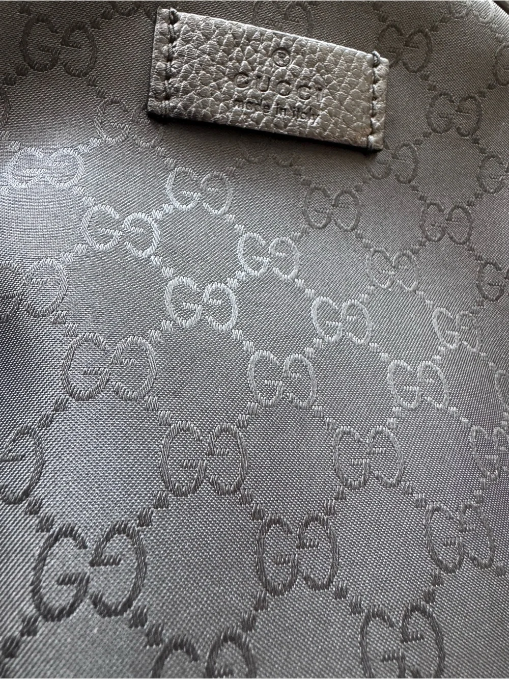Gucci Men's Gray GG Monogram Backpack